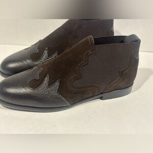 Brown Leather Western Dusan Womens shoes size 39